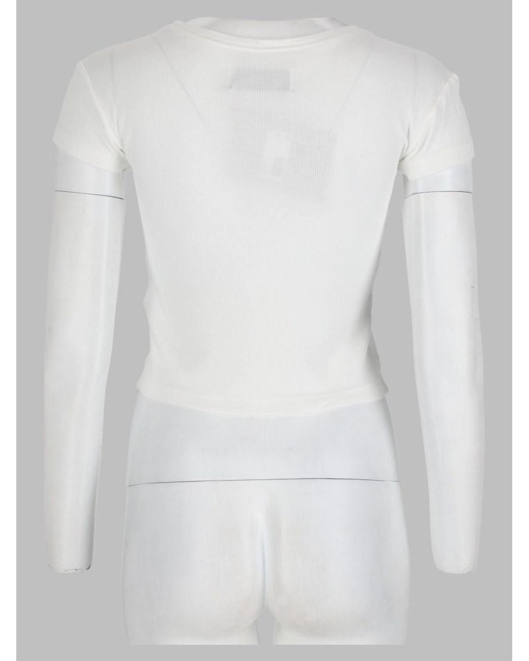 Vivienne Westwood White T-Shirt Baby Peru Viscose Elastane T-Shirts And Polos