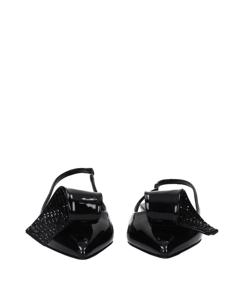 Prada Black Patent Leather Sandals