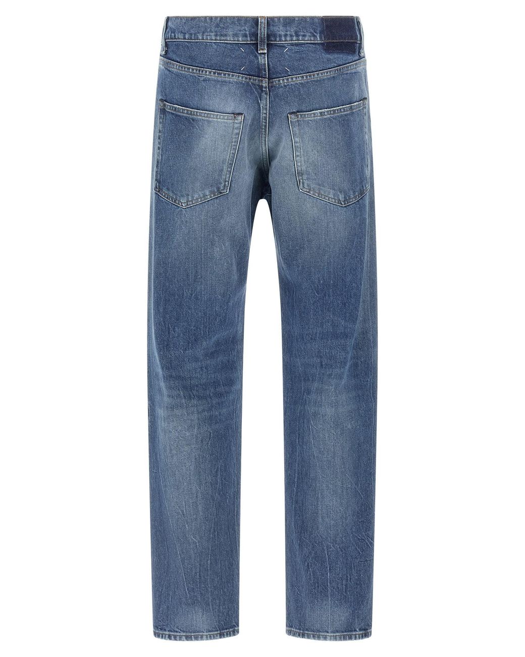 Maison Margiela Blue Patch Jeans for men