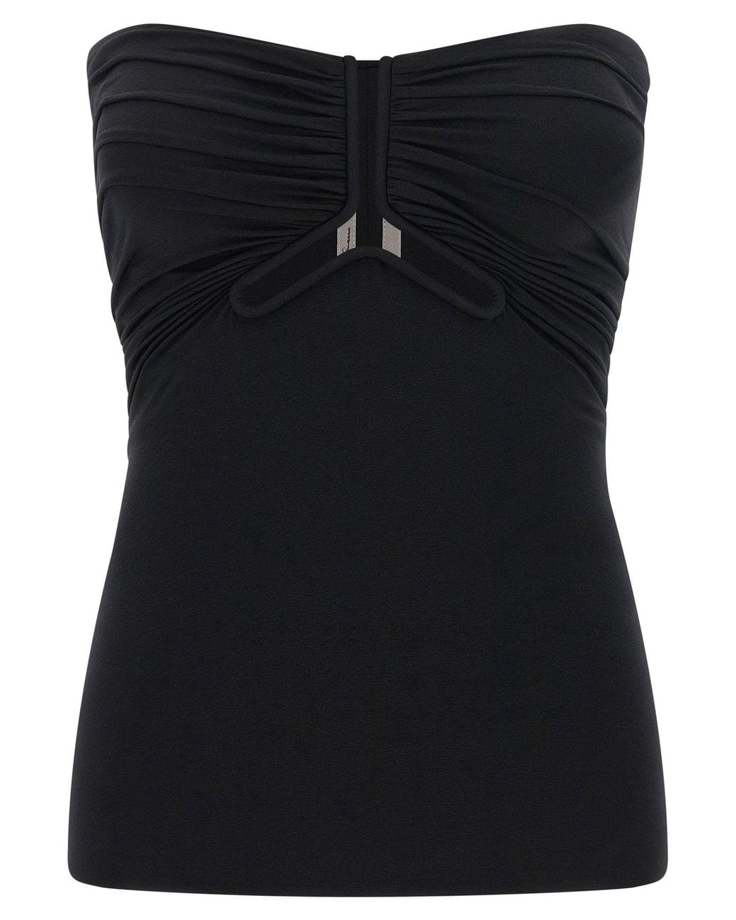 Rick Owens Black Bustier Top