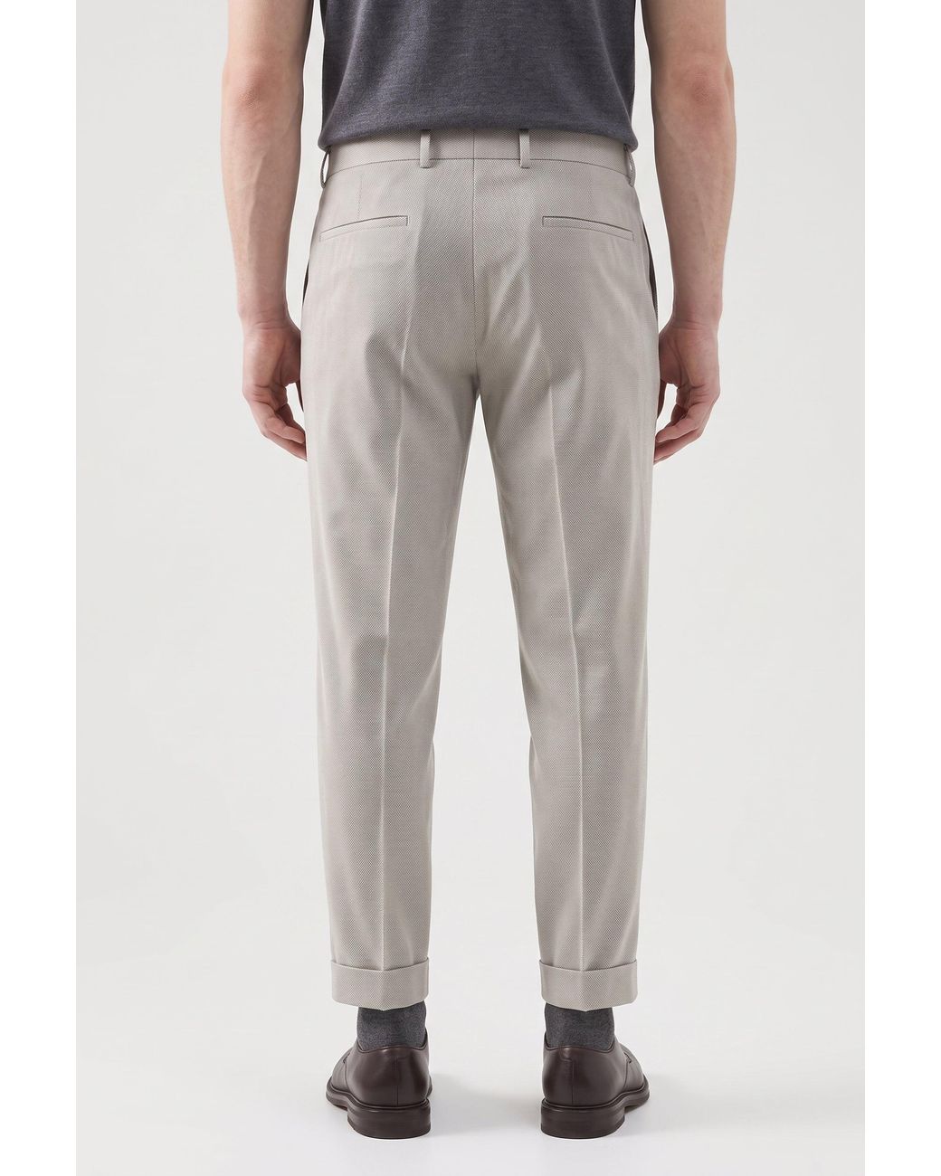 Brunello Cucinelli Gray Light Tailored Trousers for men