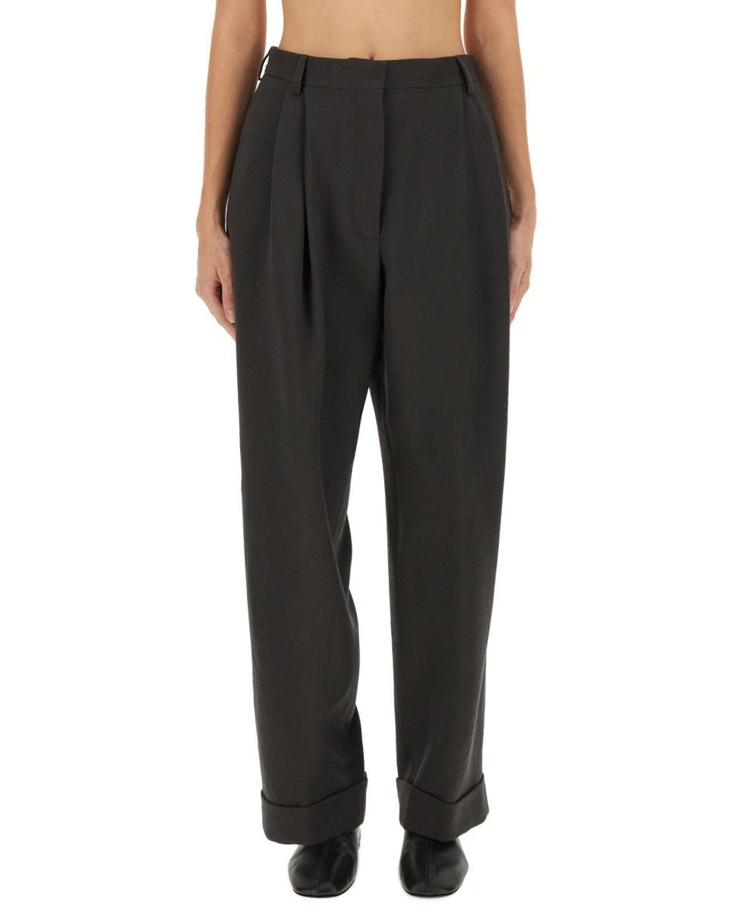 Dries Van Noten Black Dries Van Noten 100% Wool Trousers
