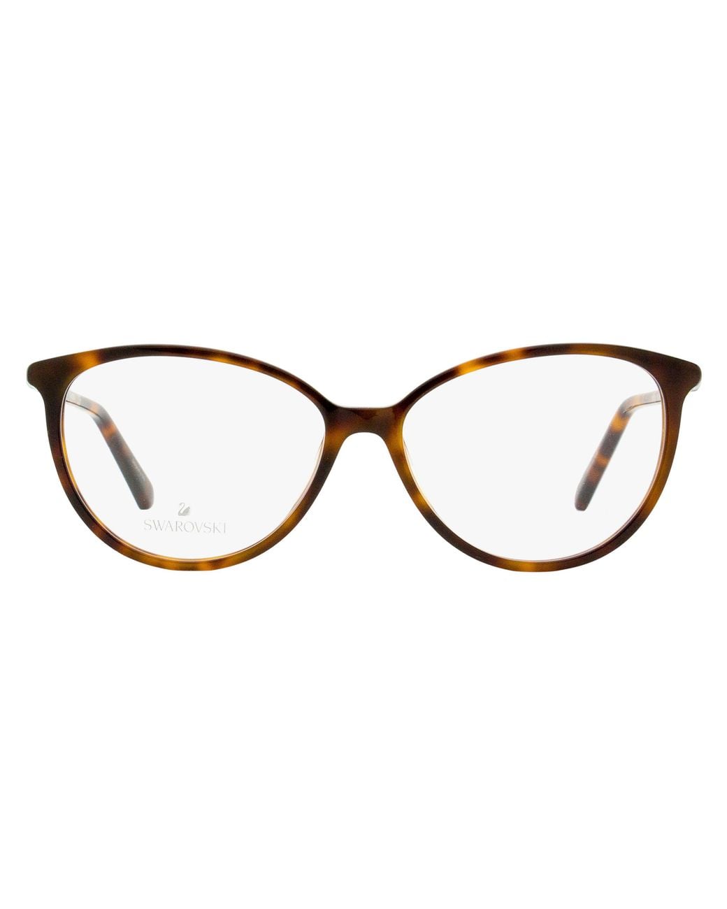Swarovski Black Modern Oval Eyeglasses Sk5385 052 54Mm Plastic (Acetate)