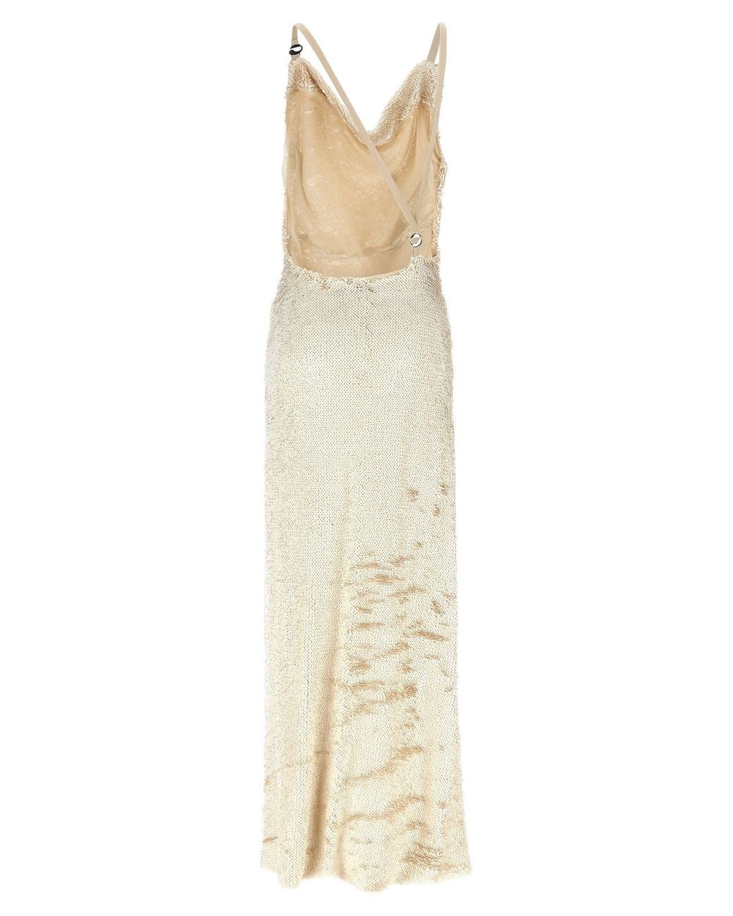 Coperni White Sequin Dress