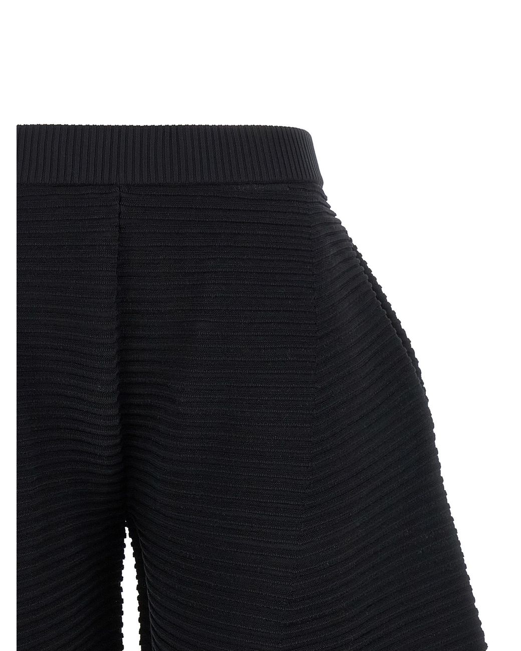 Issey Miyake Blue Corrugated Knit Trousers
