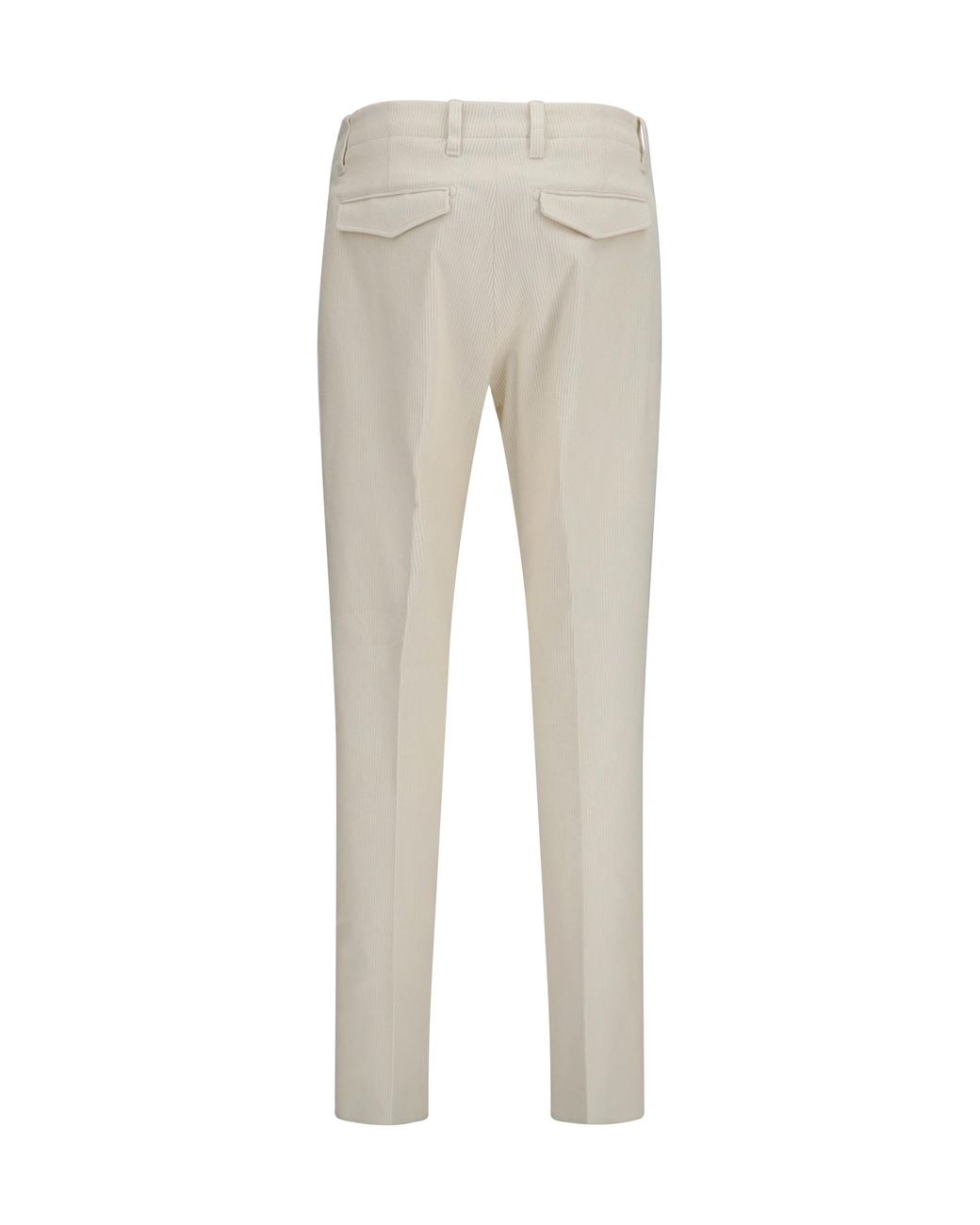Lardini Gray Ribbed Viscose Pants for men