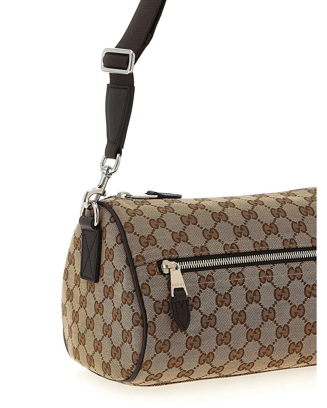 Gucci Metallic Gg Fabric Shoulder Bag