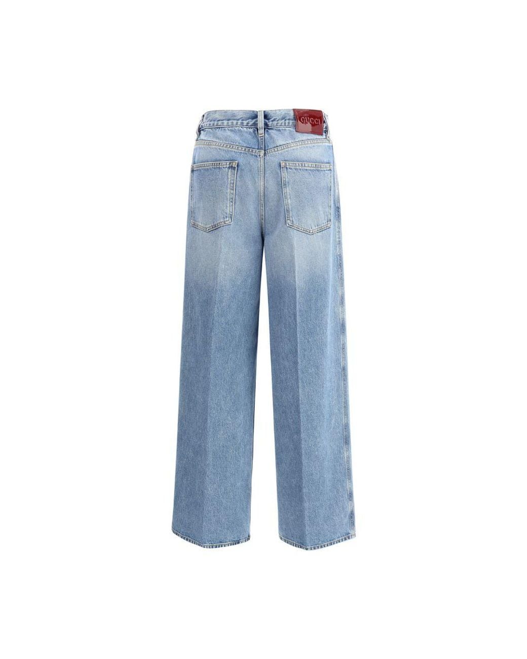 Gucci Blue Wide Leg Jeans