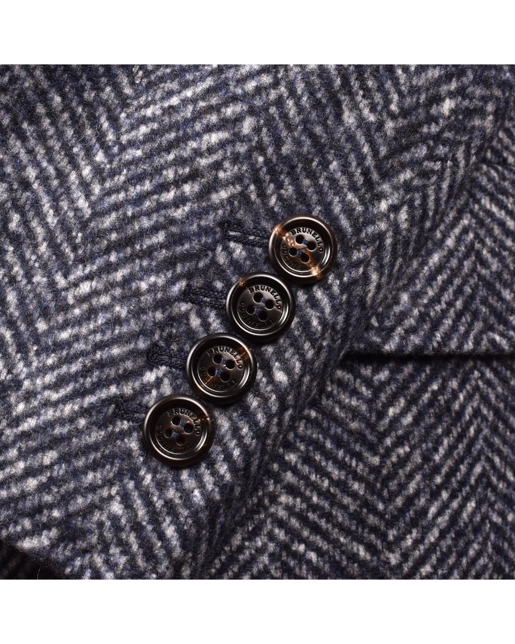 Brunello Cucinelli Blue Wool Blend Blazer for men