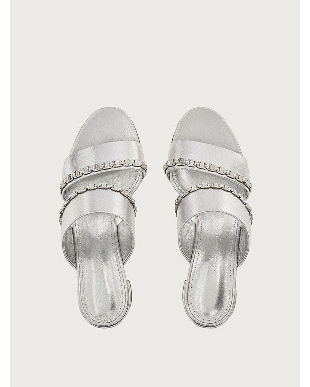 Ferragamo White Sandal