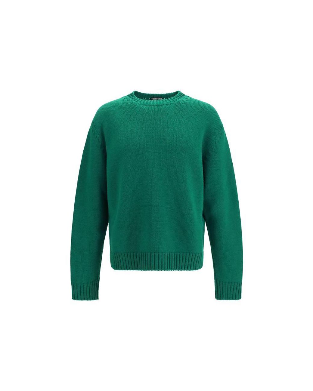 Tom Ford Green Bicolor Wool Oves Aries Sweatshirt for men