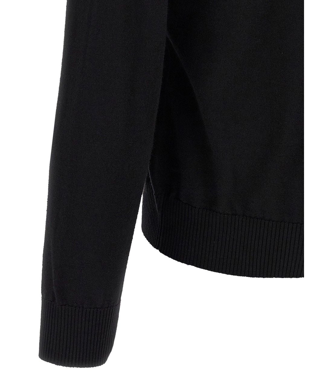 Fendi Black Ff-Pocket Wool Sweater