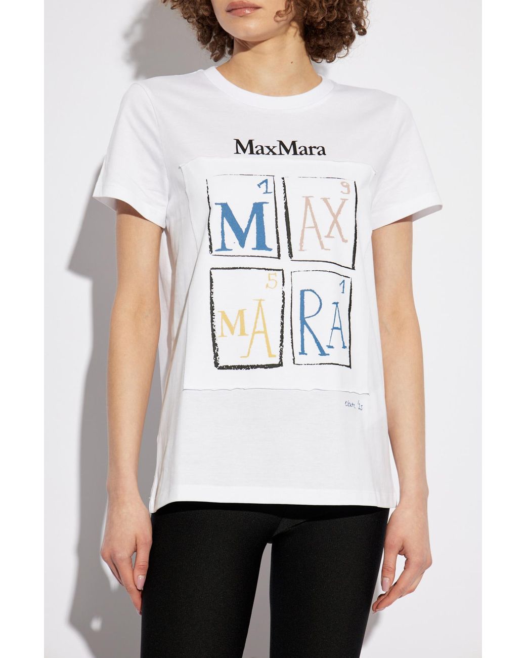 Max Mara T-Shirt Colibri in White | Lyst