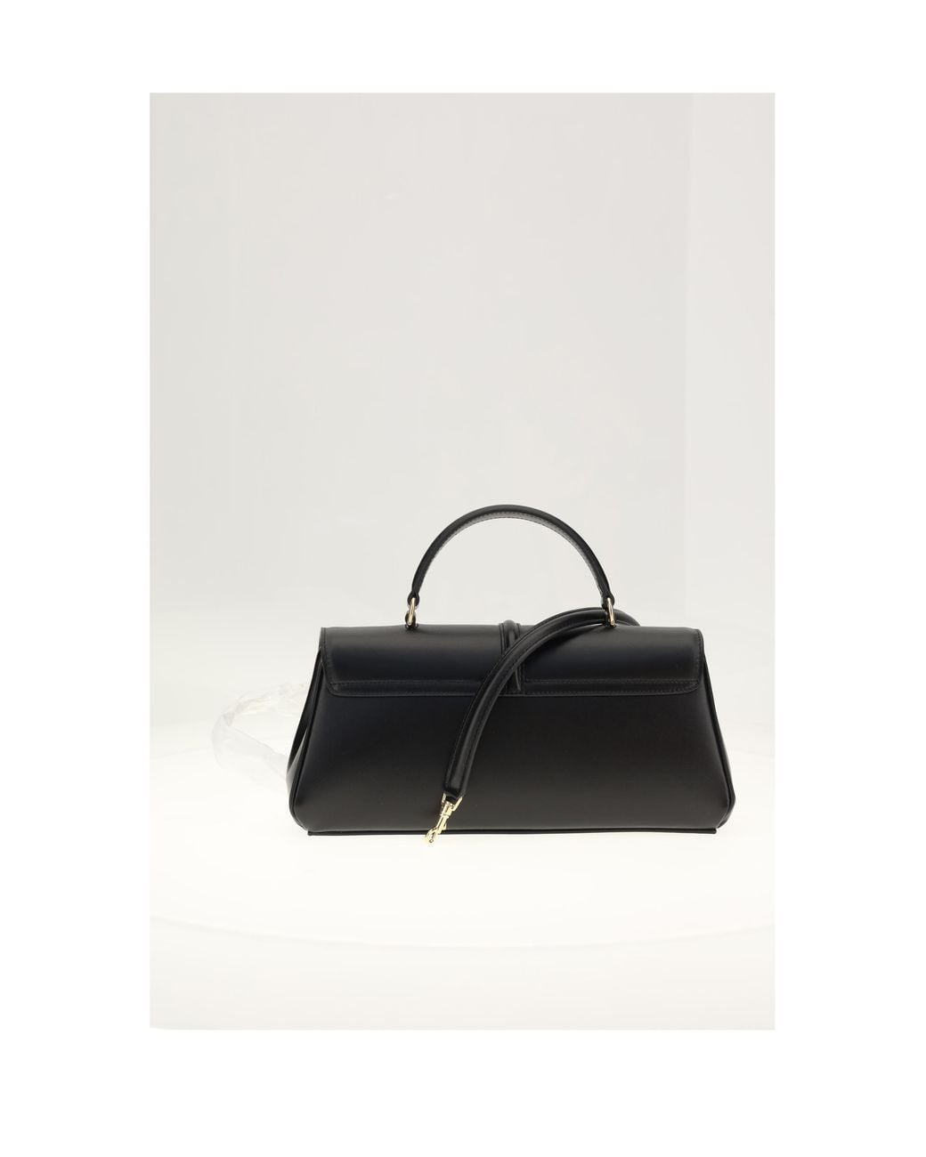 Céline White 16 East West Shoulder Bag Calf Leather