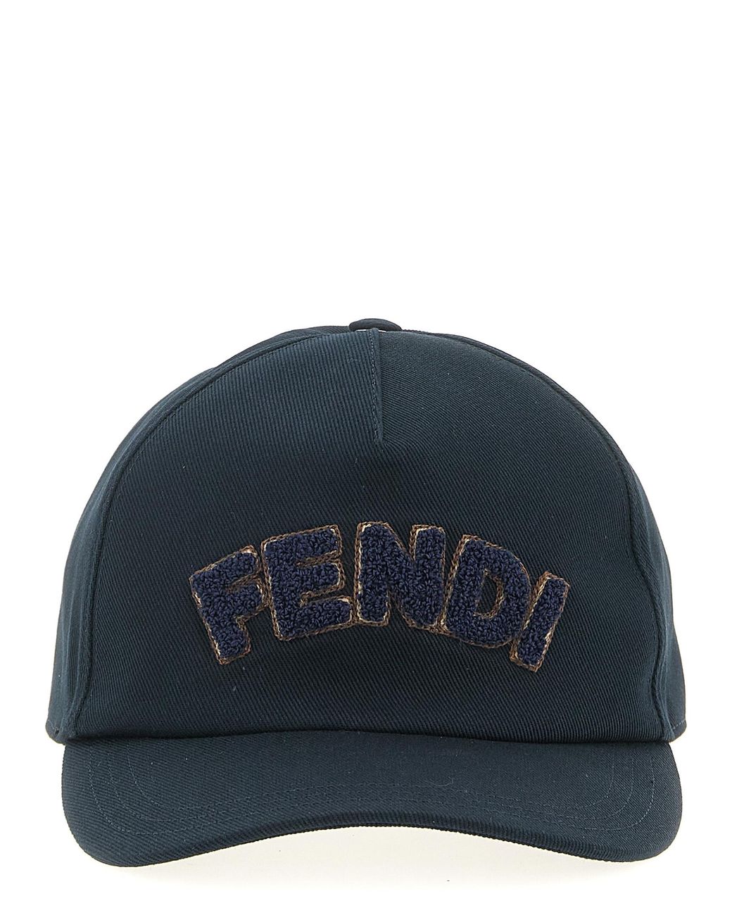 Fendi Blue Patch Cap for men