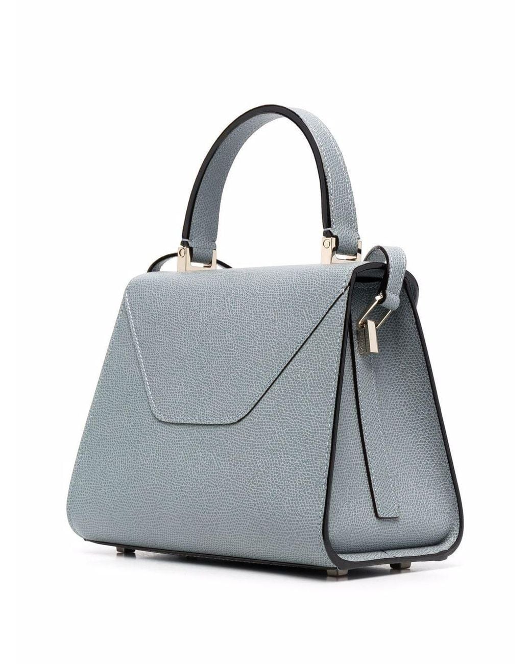 Valextra Gray Iside Mini Accessories Bag