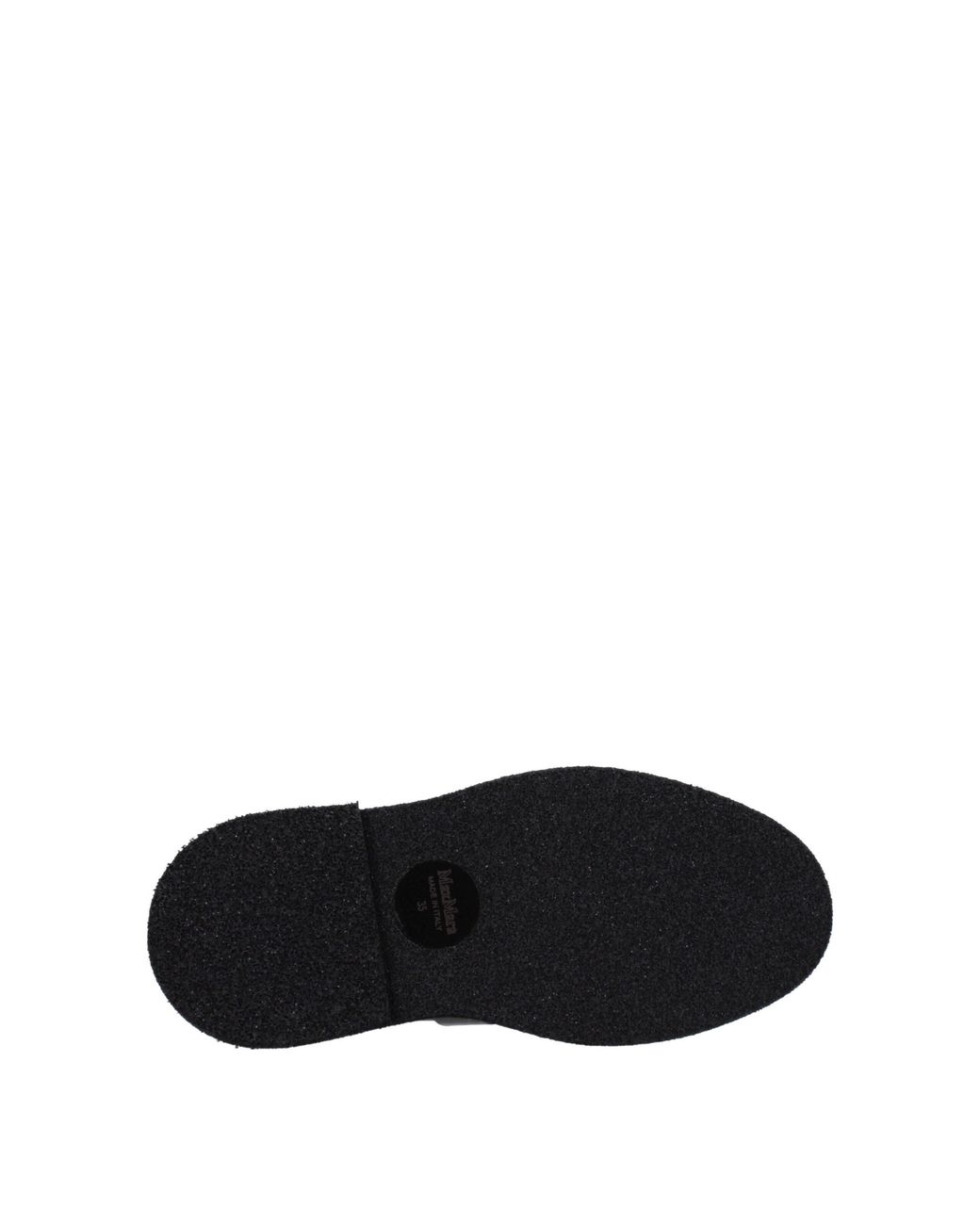 Max Mara Black Buckle Leather Loafers