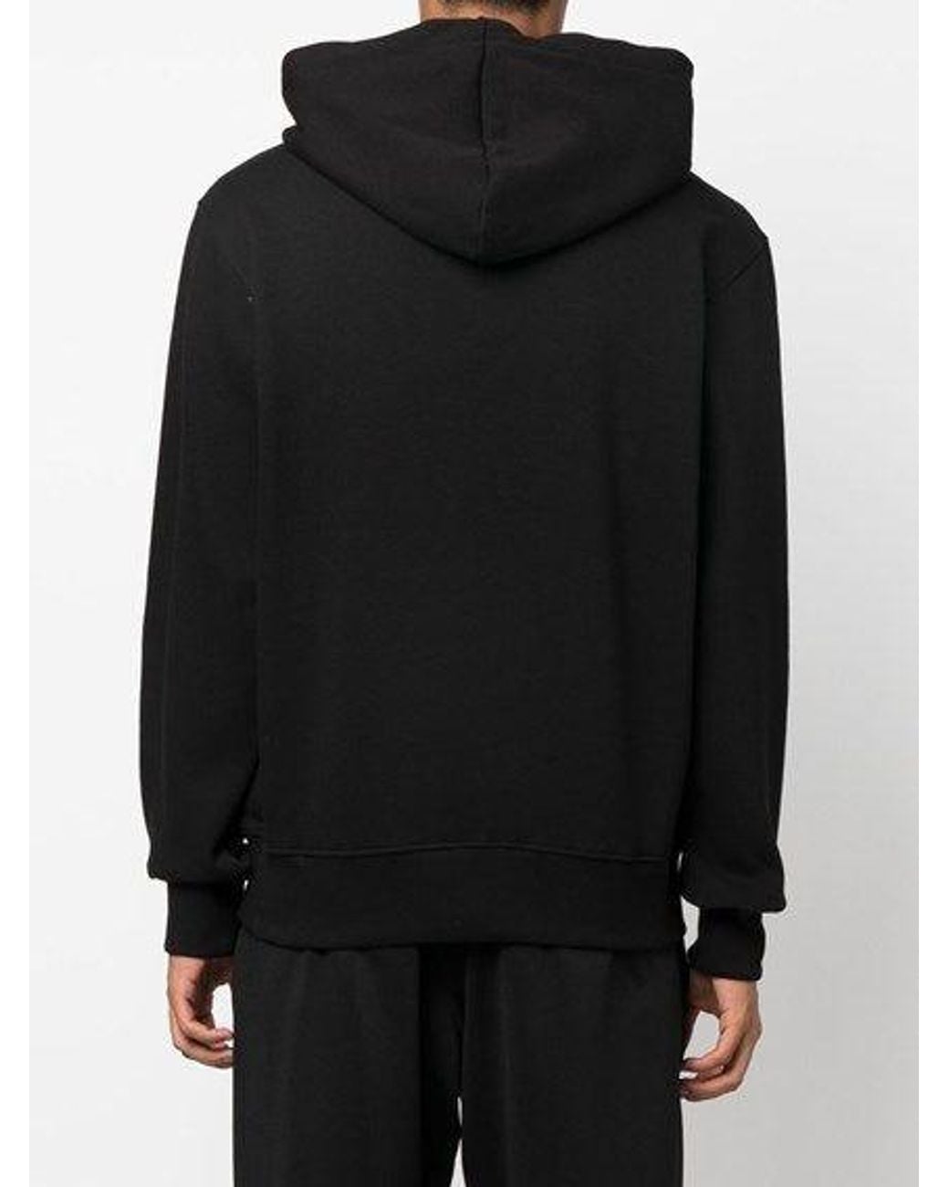 Versace Jeans Black Chic Hooded Sweatshirt for men