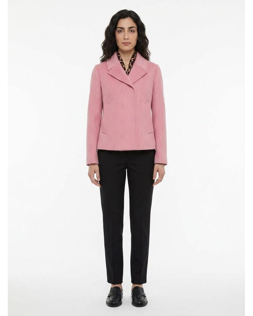 Dolce & Gabbana Pink Marabou Jacket Clothing