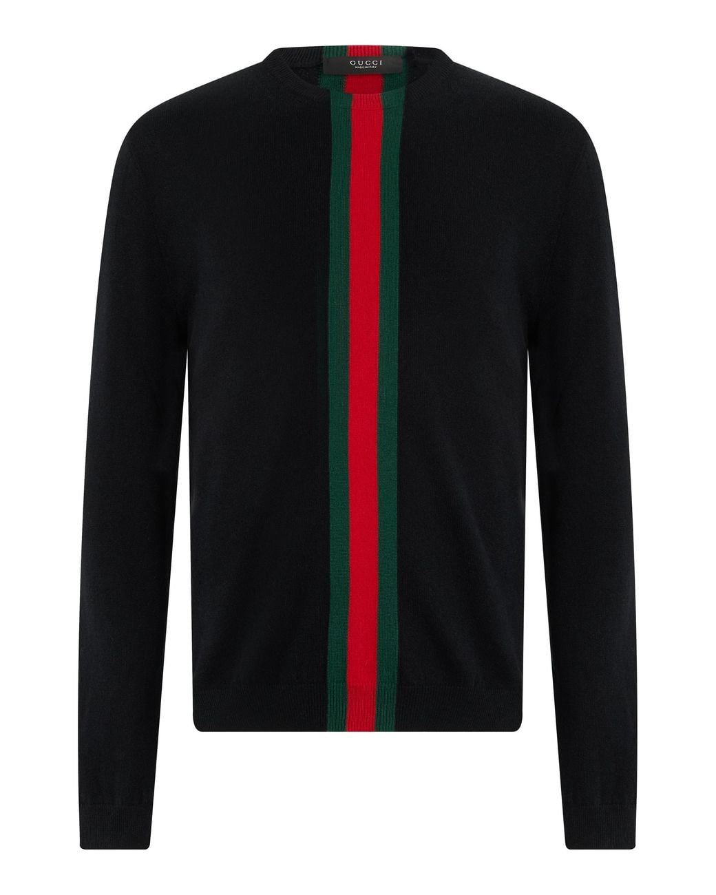 Gucci Black Crew Neck Cashmere Pullover-- Sweatshirts for men