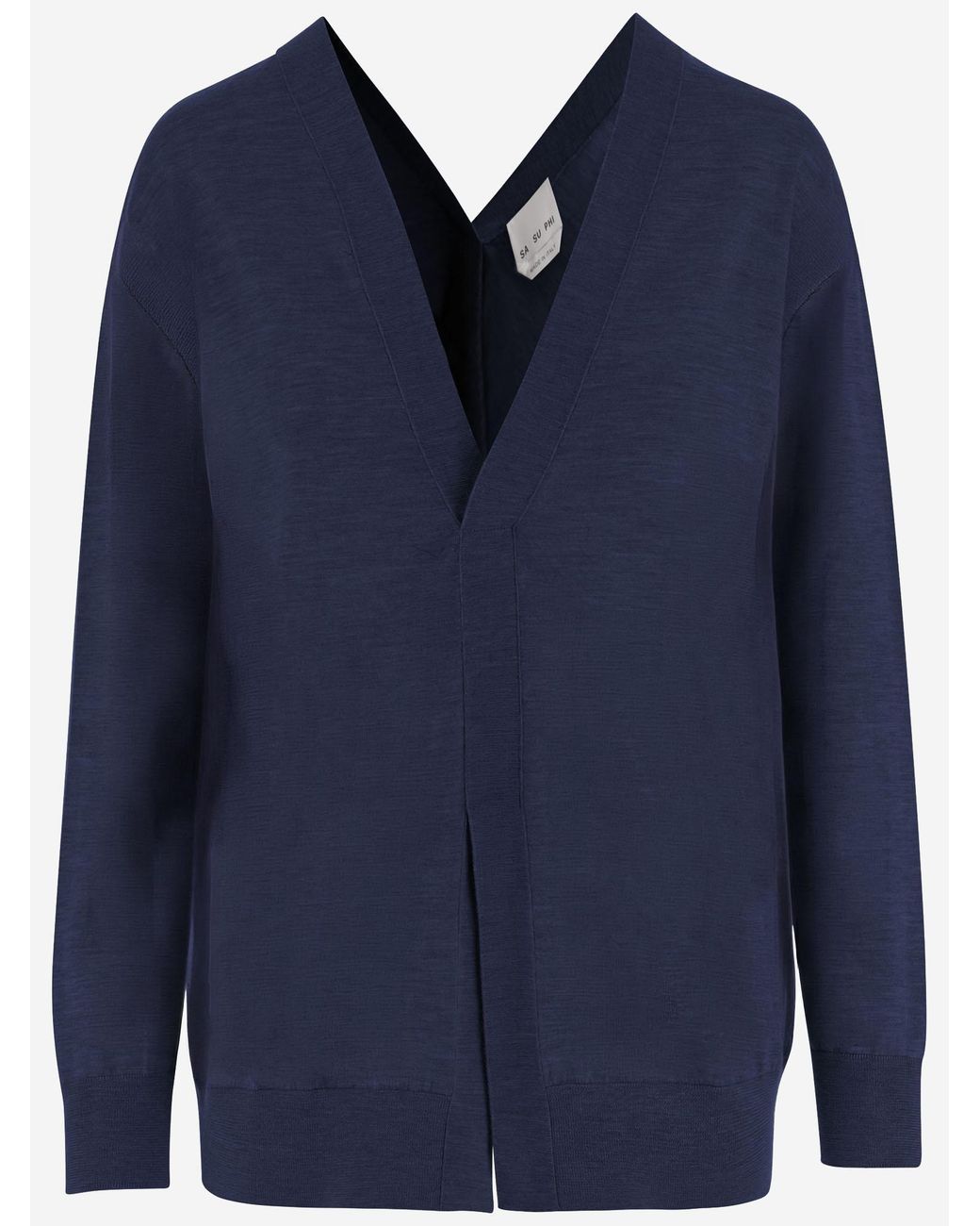 Sa Su Phi Blue Knit Cashmere-Silk Knitwear