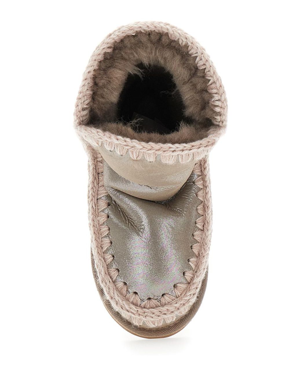 Mou Gray Ankle Boots Patent Suede Sheep