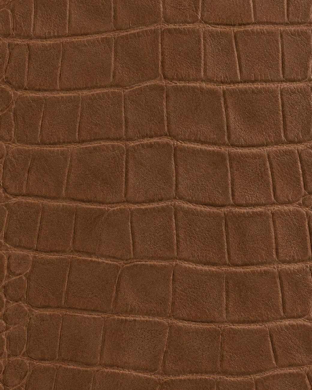 THEMOIRÈ Brown Handbag Bios Medium Suede Croco Polyurethane Hand Bags