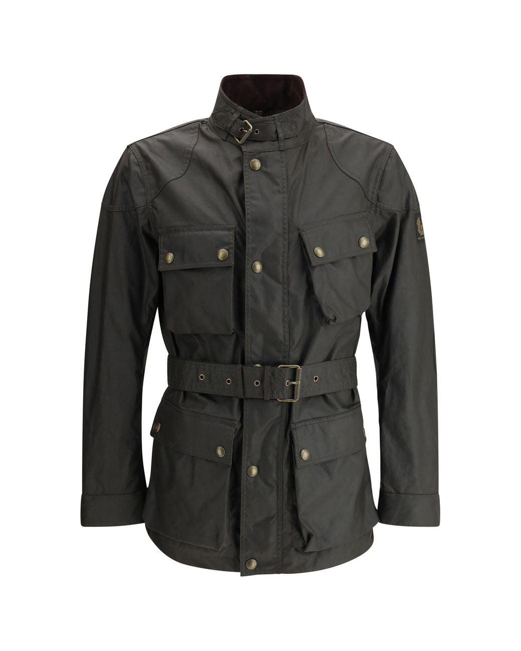 Belstaff Black Jacket Trailmaster Cotton for men