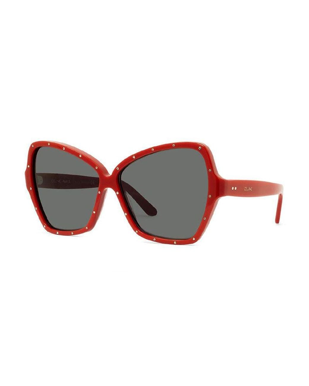 Céline Red Sunglasses Butterfly Full Rim, Frame And Lens Cl4066Is66A