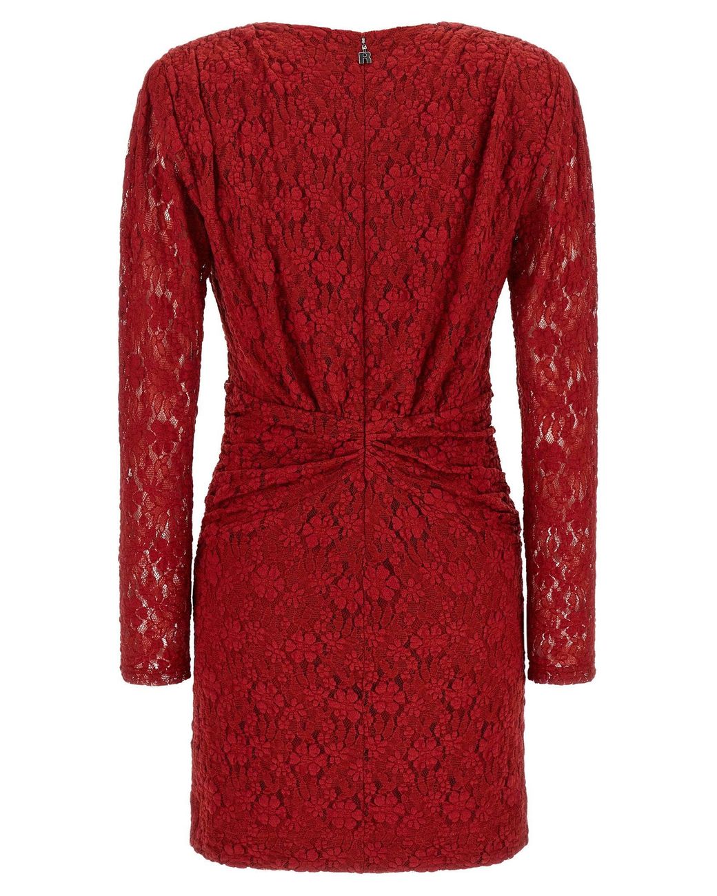 ROTATE BIRGER CHRISTENSEN Red Floral Lace Dress