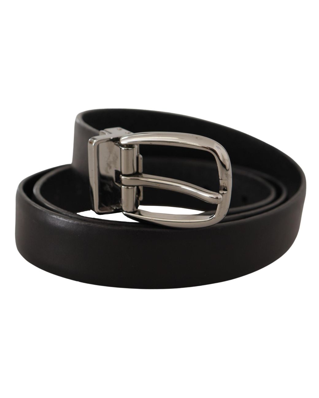 Dolce & Gabbana Black Leather Belt Classic Style for men