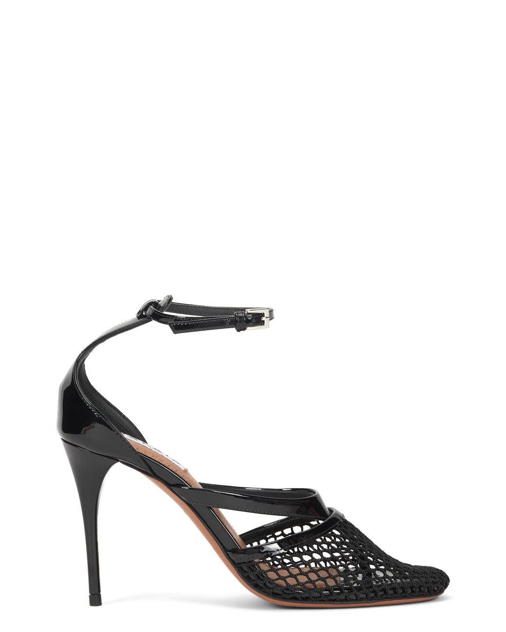 Alaïa Black Alaïa Mesh-Panel Calfskin Pump