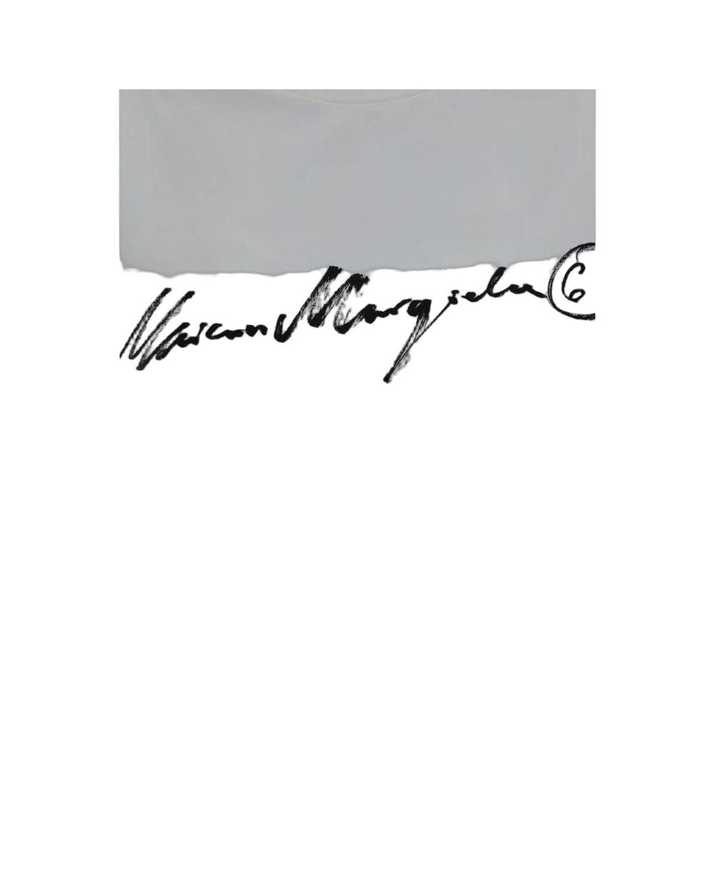 MM6 by Maison Margiela Gray White Cotton T