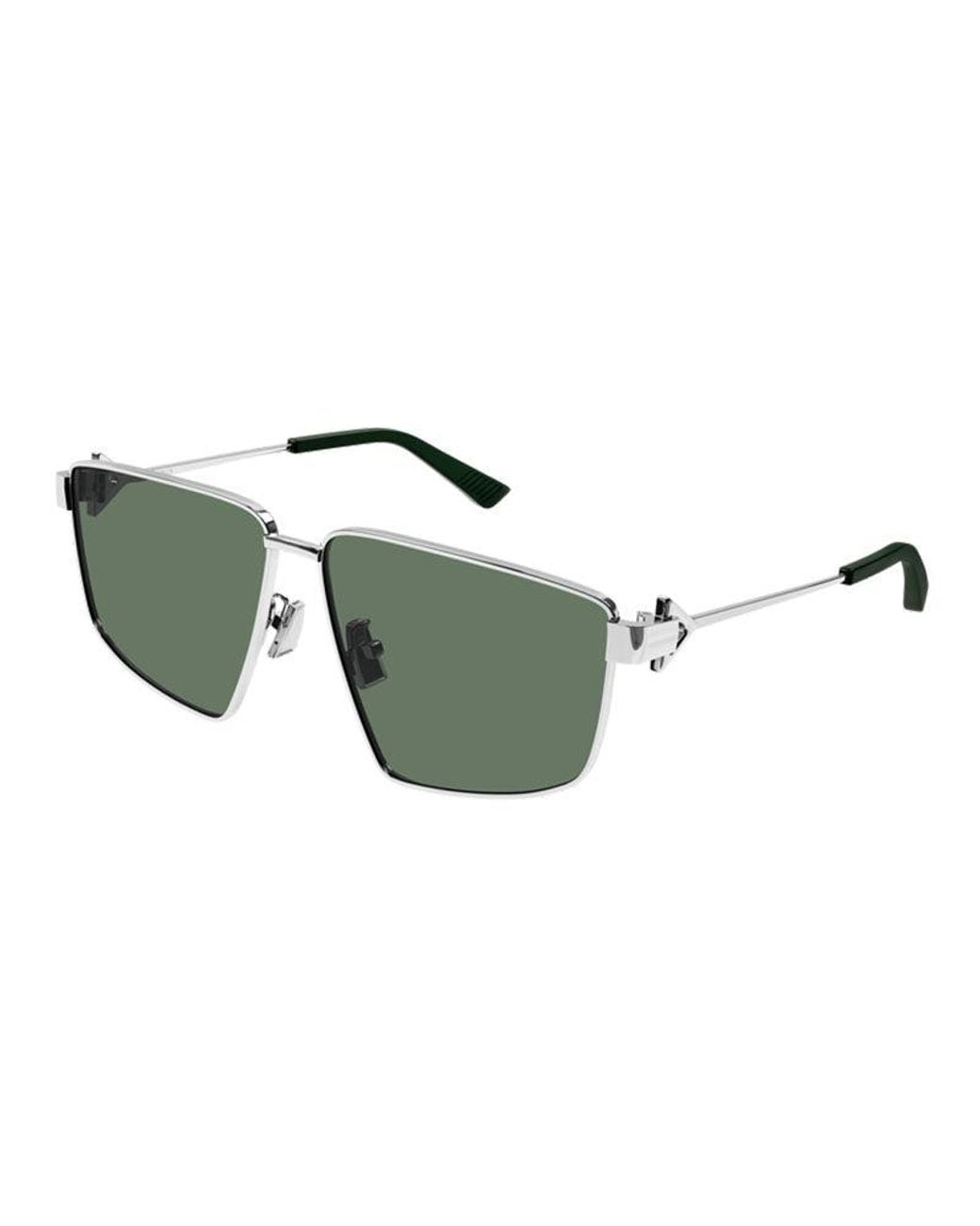 Bottega Veneta Green Sunglasses Square Full Rim, Frame And Lens Bv1223S003