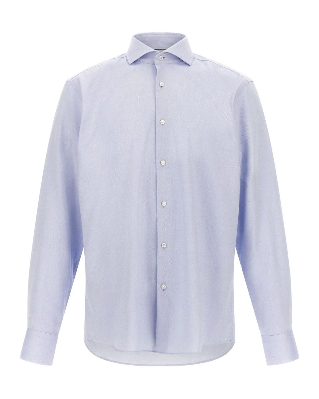 BOSS Oxford Cotton Shirt in White | Lyst