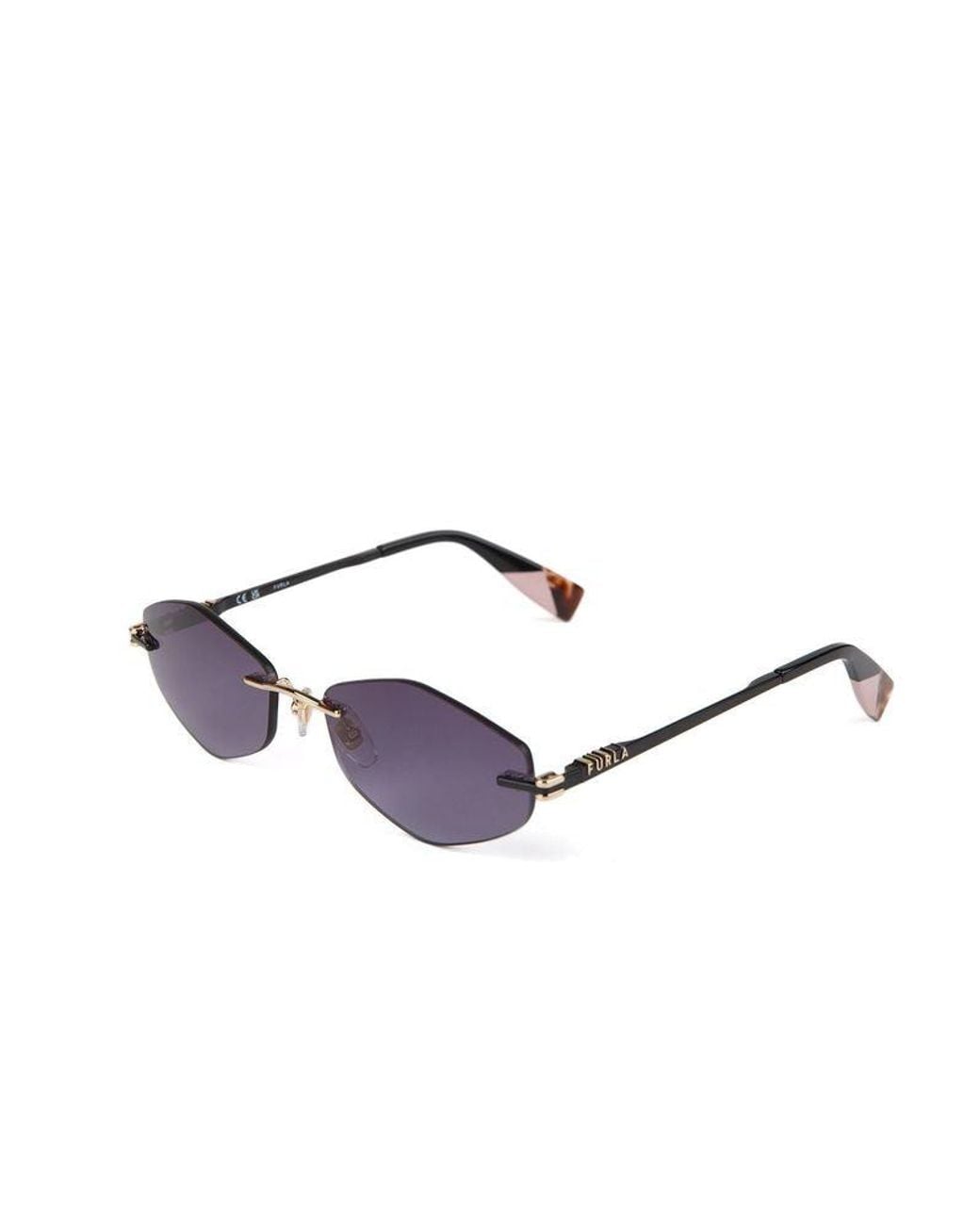 Furla Blue Sunglasses Metal Eyewear