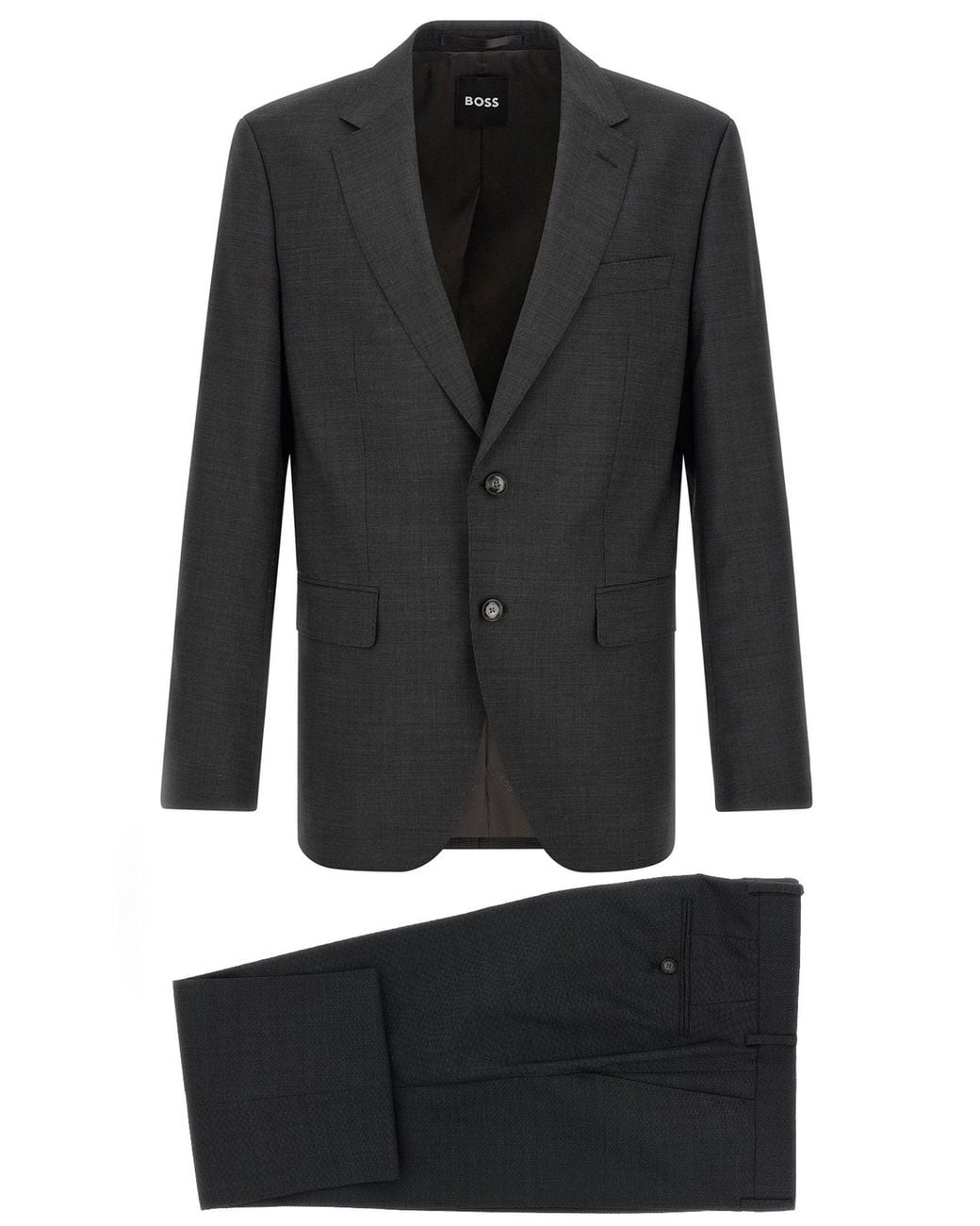 Boss Black Virgin Wool Pant Suit for men