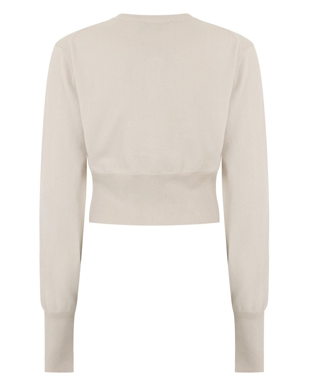 Vivienne Westwood Natural Cardigan Bea Cropped Wool-Silk Cardigans