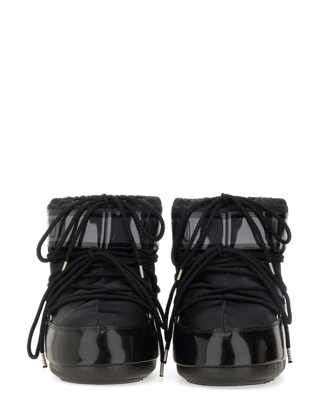 Moon Boot Black Boots Icon Glance Low Polyvinyl Chloride