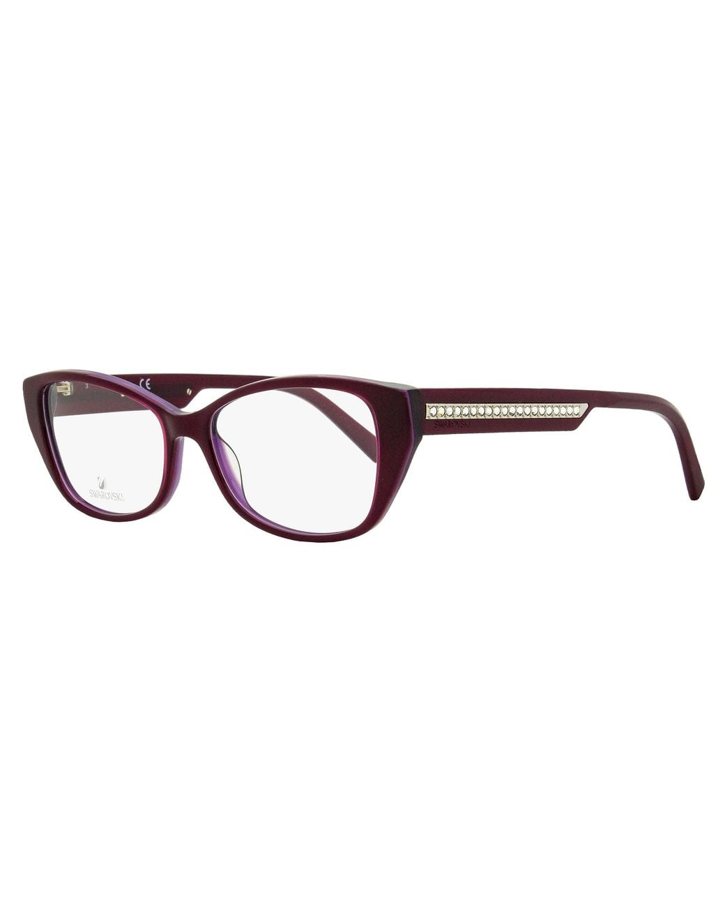 Swarovski Black Rectangular Eyeglasses Sk5391 081 53Mm Plastic (Acetate)