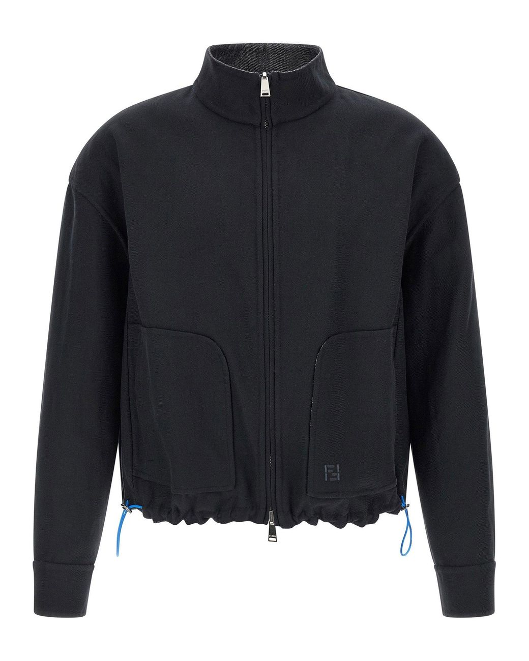 Fendi Gray Reversible Wool Blouson