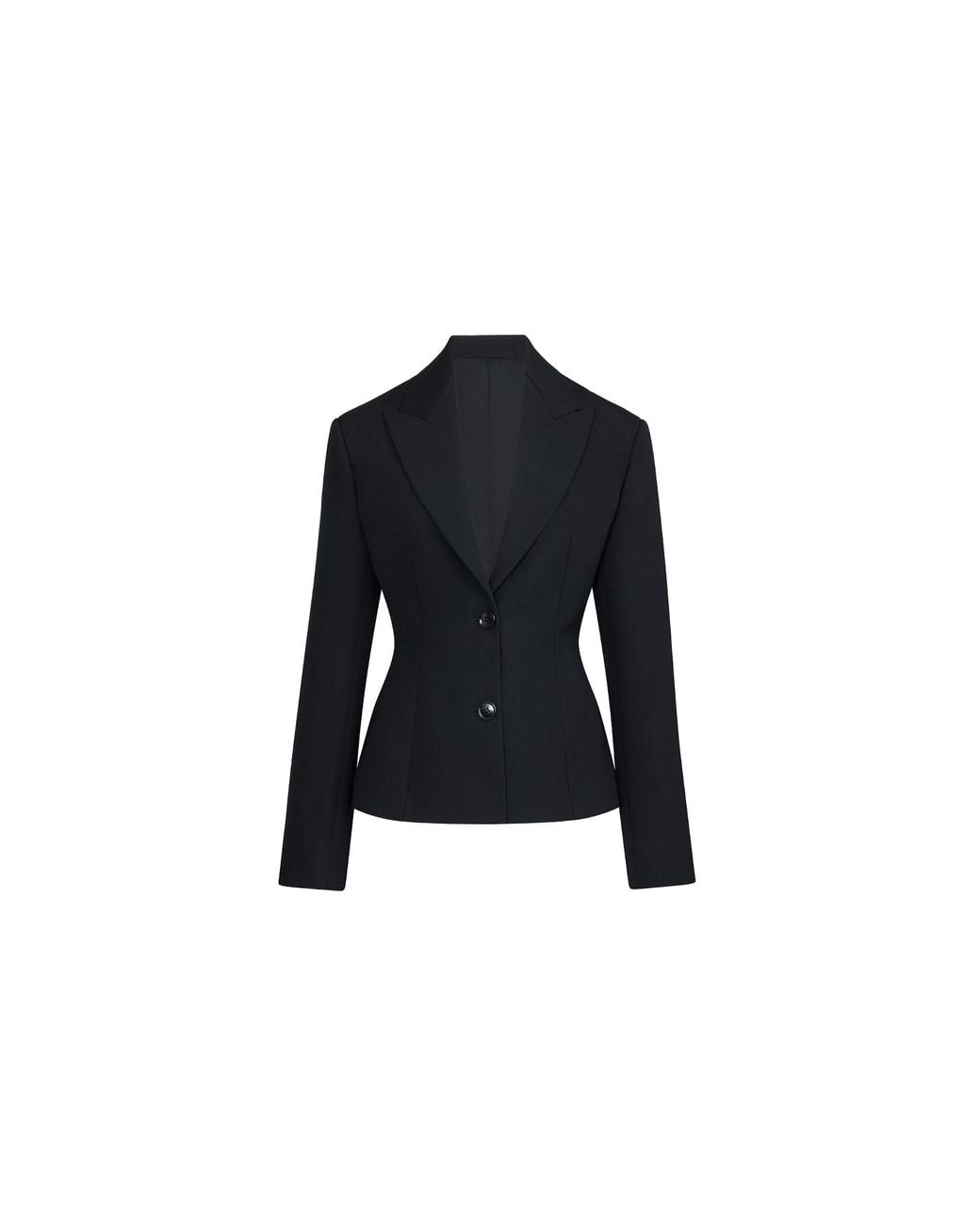 Maison AlaïA Black Veste Structurée En Laine Légère Jacket