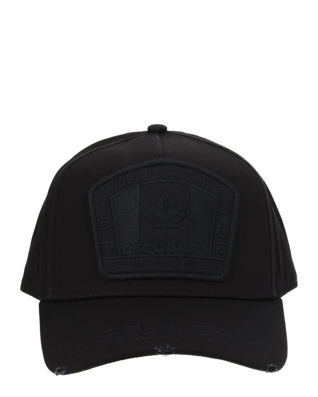 DSquared² Black Dsquared "D2 Patch" Baseball Cap for men