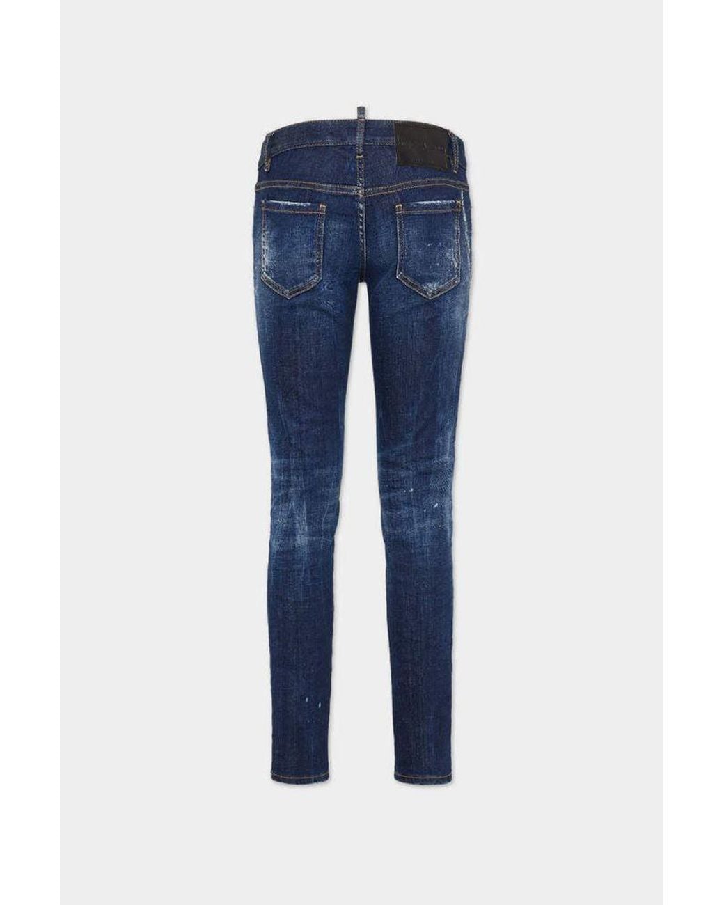 DSquared² Blue Dsquared2 Distressed Denim Jeans