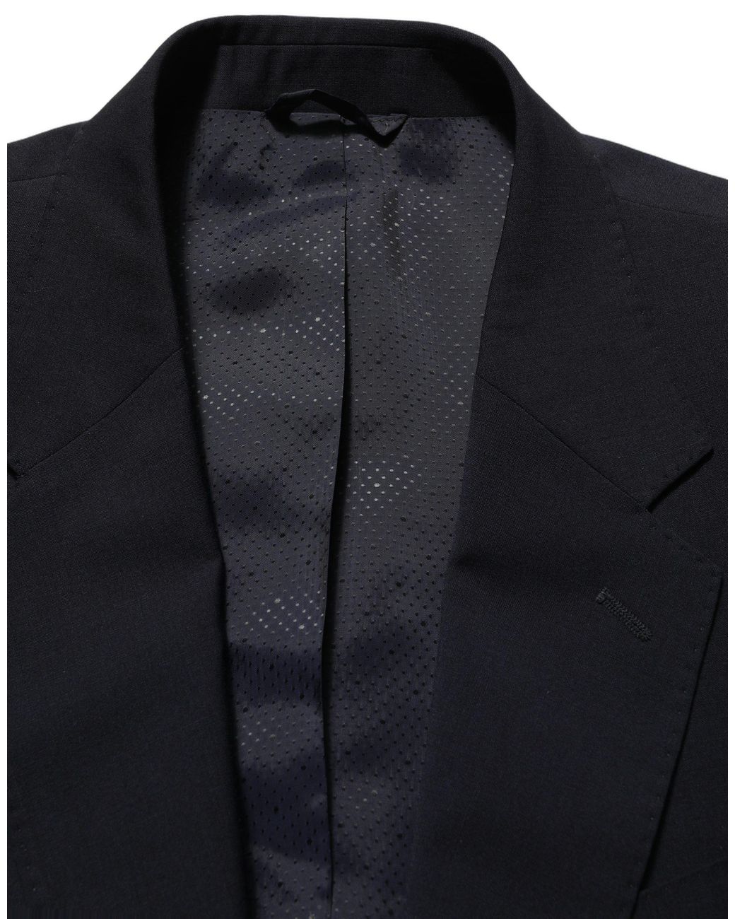 Dolce & Gabbana Black Wool Single Breasted Blazer Jacket Polyester Elastane Clothing for men