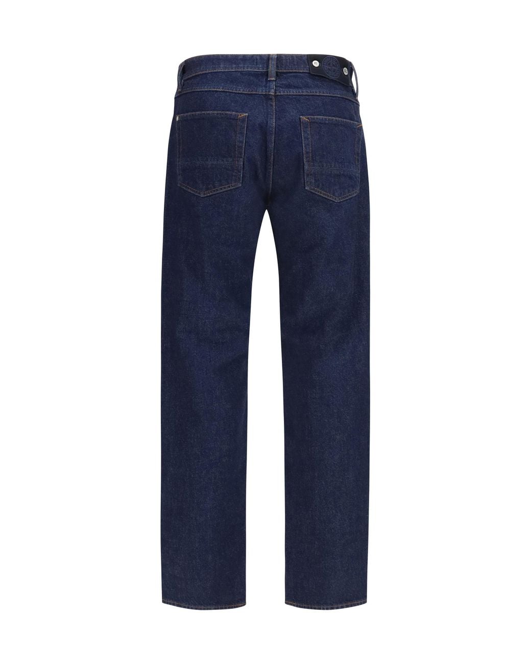 Stone Island Blue Straight-Leg Jeans Cotton for men
