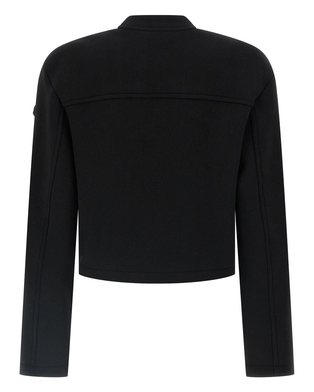 Moncler Genius Black Scuba-Effect Crop Sweatshirt