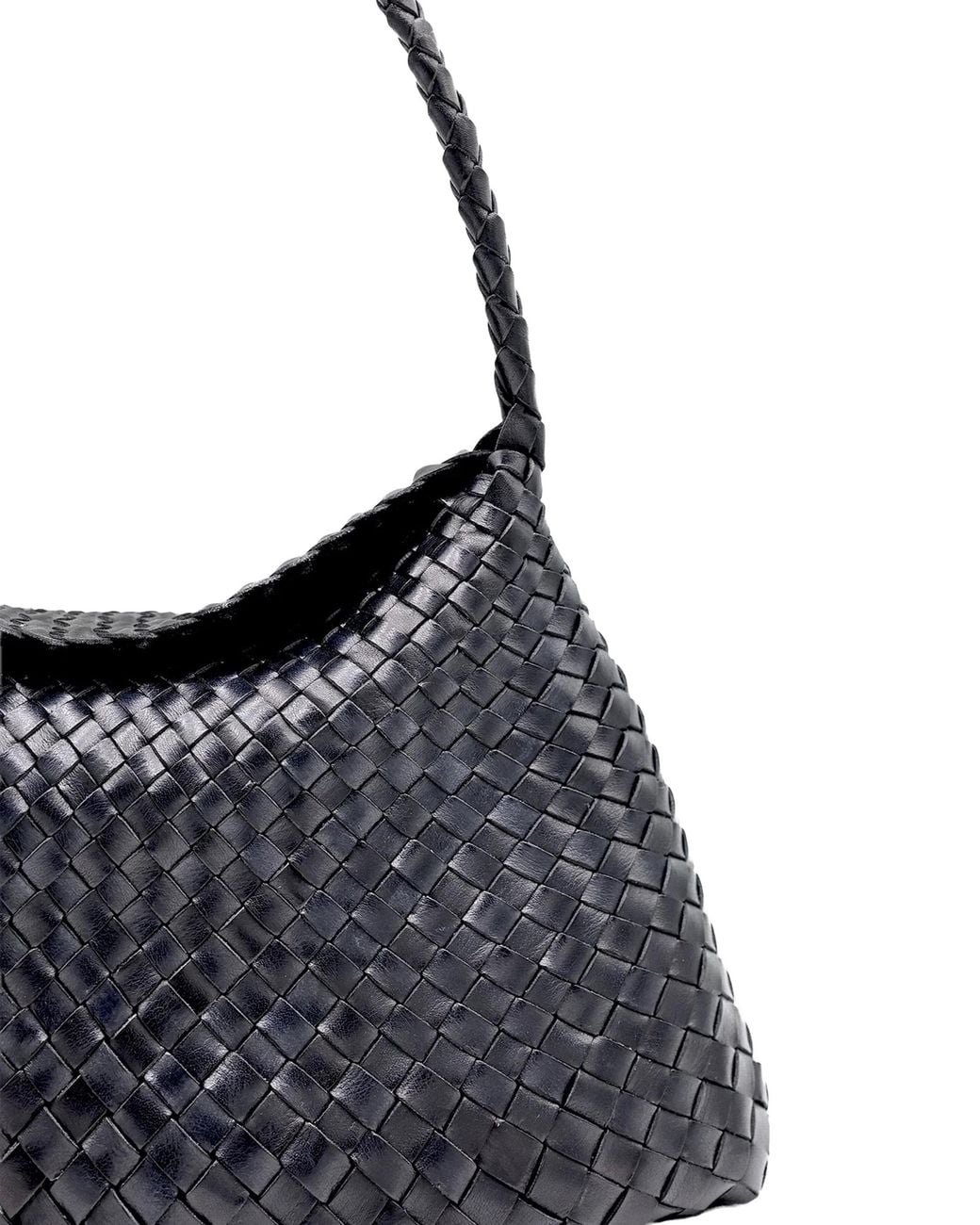 Dragon Diffusion Blue Shoulder Bag Santa Maria Buff Calf Leather