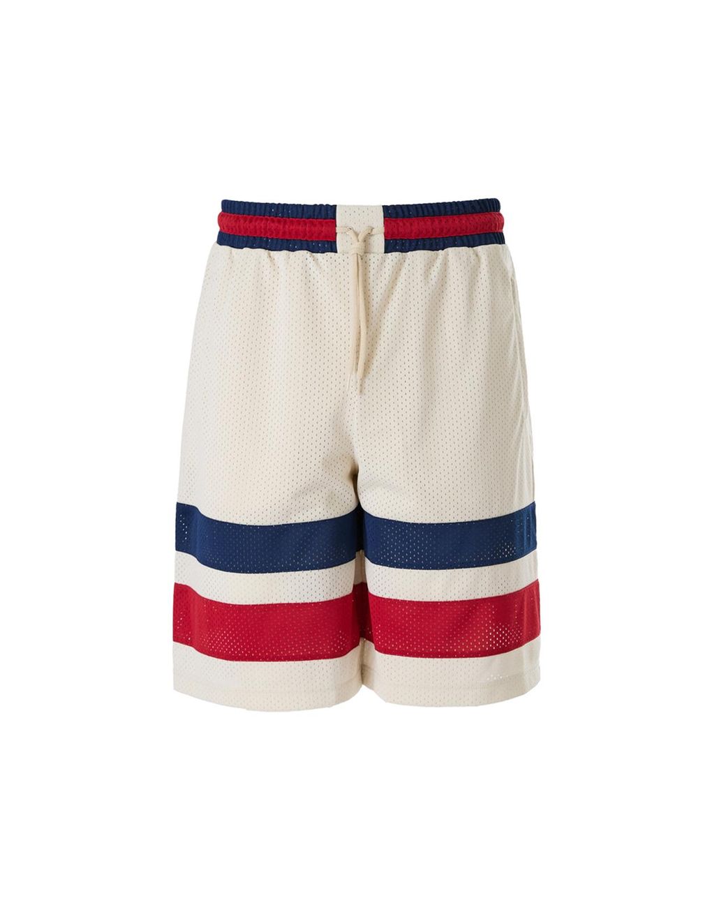 Gucci White Polyester Logo Shorts for men