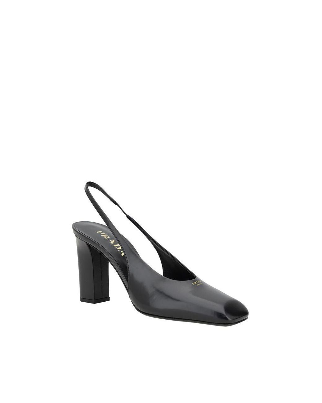 Prada Black Calf Leather Pumps